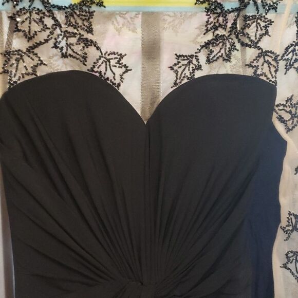 Coya Collection Maxi Front Slit Beaded Leaves - Picture 5 of 13